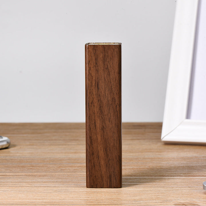 Discover the Beauty of Functionality with Our Portable Black Walnut Solid Wood Power Bank