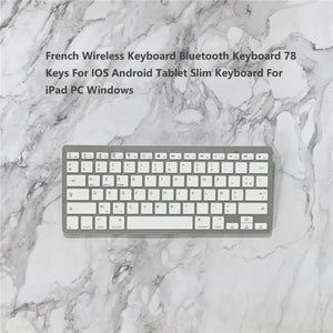 Elevate Your Typing Experience with the White Wireless Mini Bluetooth Keyboard