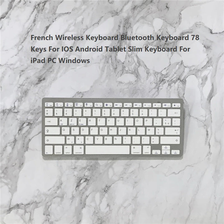 Elevate Your Typing Experience with the White Wireless Mini Bluetooth Keyboard