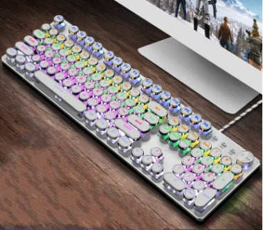 104-Key Mechanical LED Gaming Keyboard with Switches