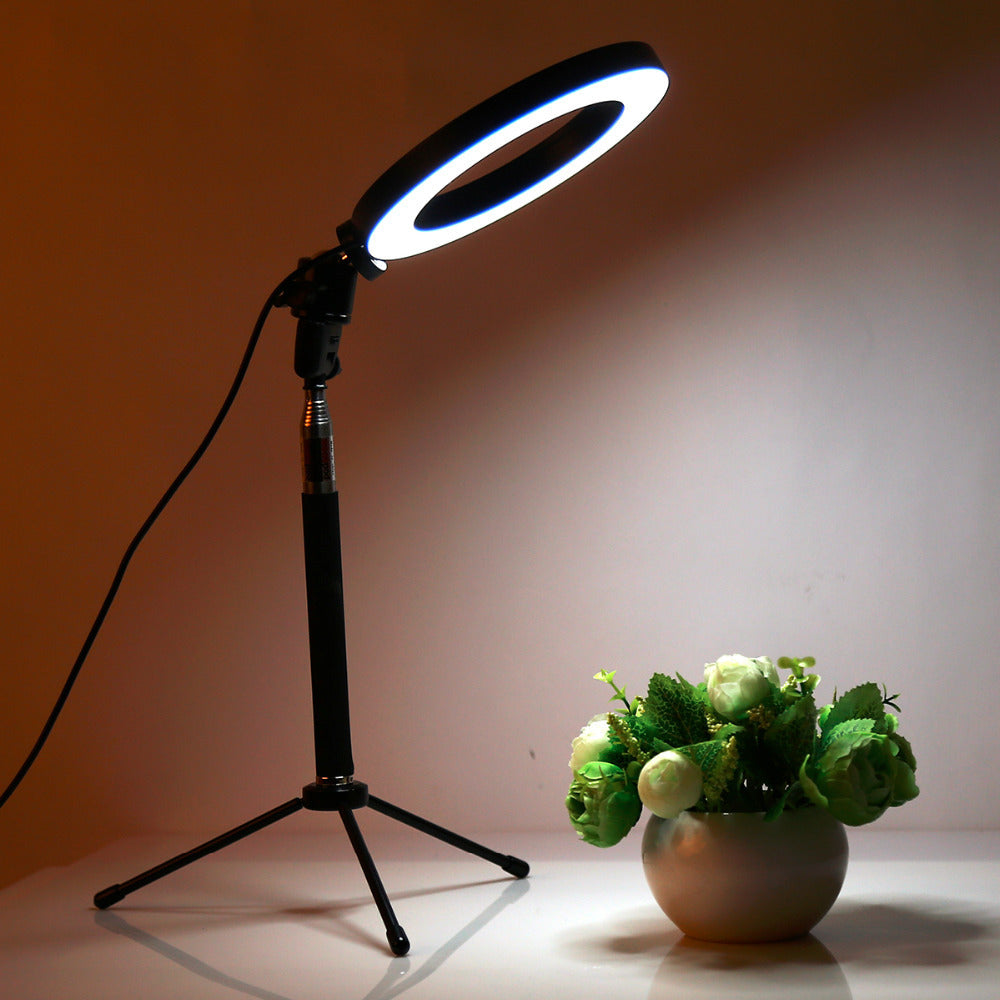 Apple Compatible LED Ring Light with Tripod