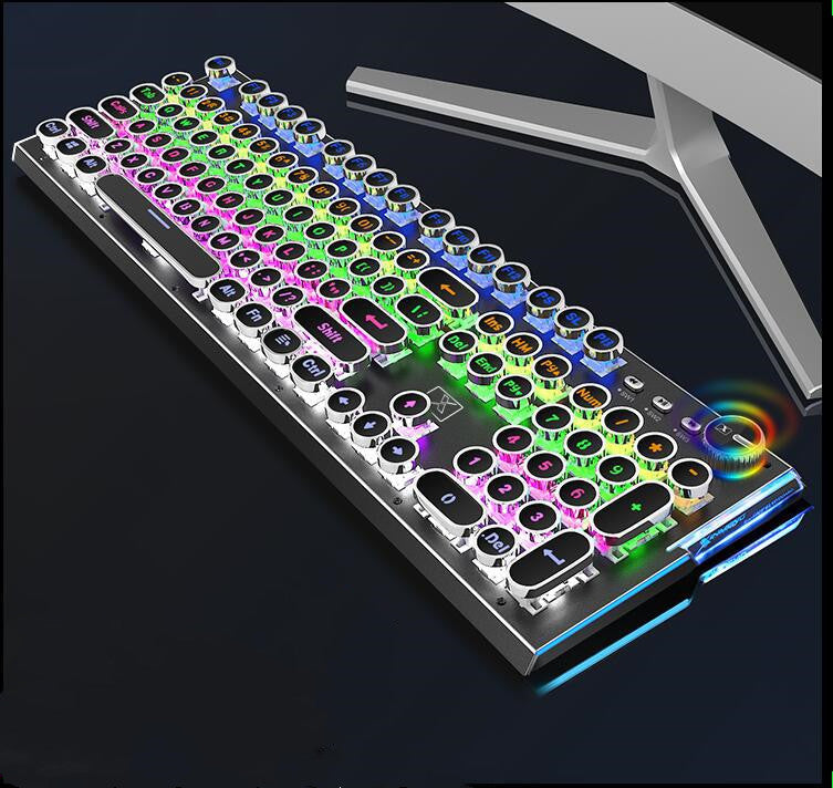 104-Key Mechanical LED Gaming Keyboard with Switches