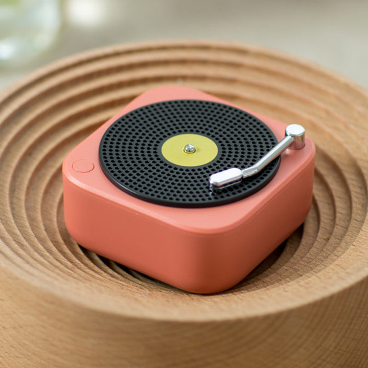 Wireless Mini Portable Vinyl Record Speaker