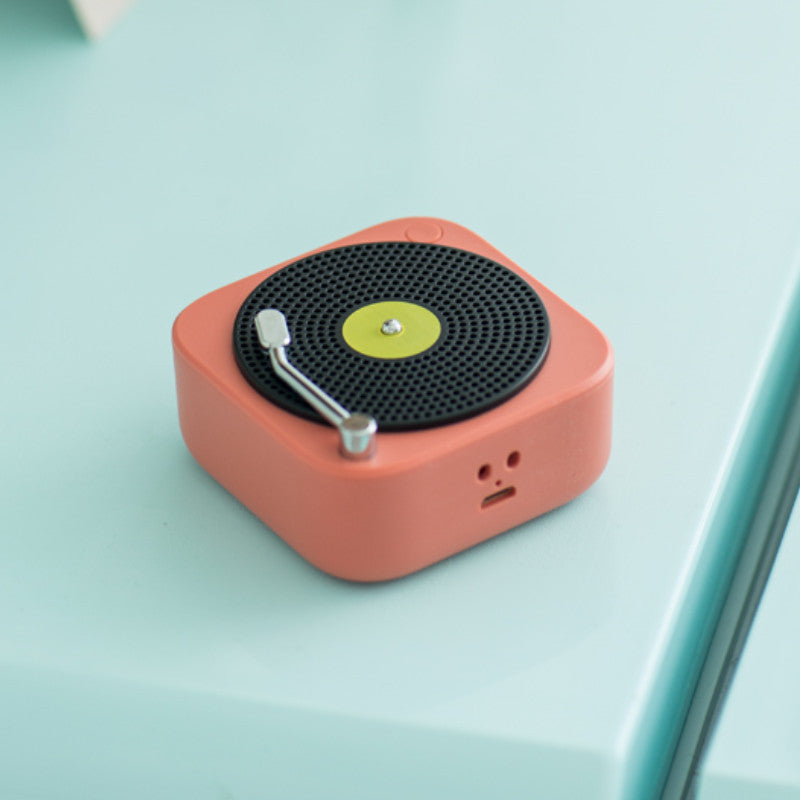 Wireless Mini Portable Vinyl Record Speaker