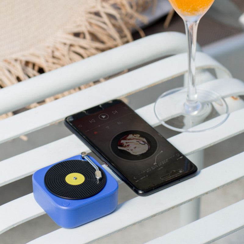 Wireless Mini Portable Vinyl Record Speaker