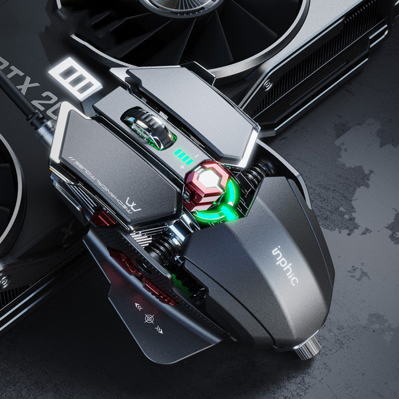 E-Sports Wired Mechanical Gaming Mouse – Metal Design