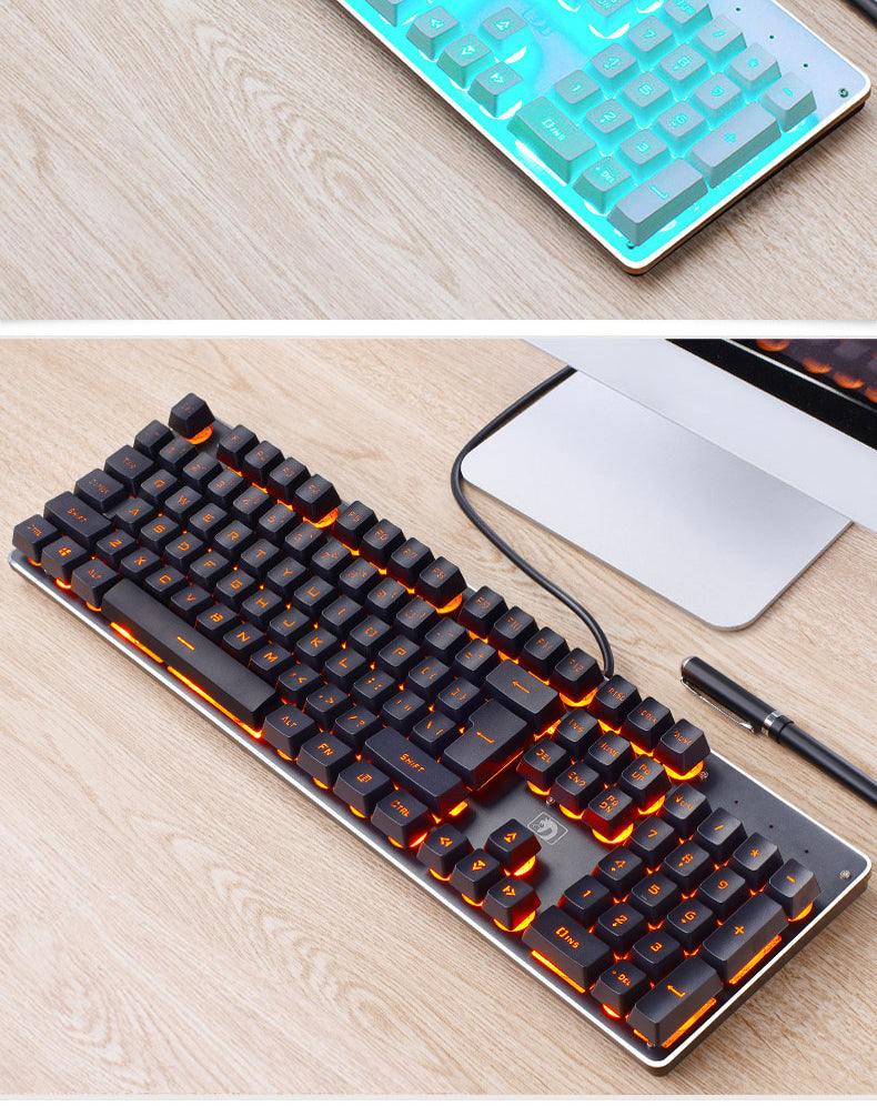 Wired Retro Punk LED Gaming Keyboard