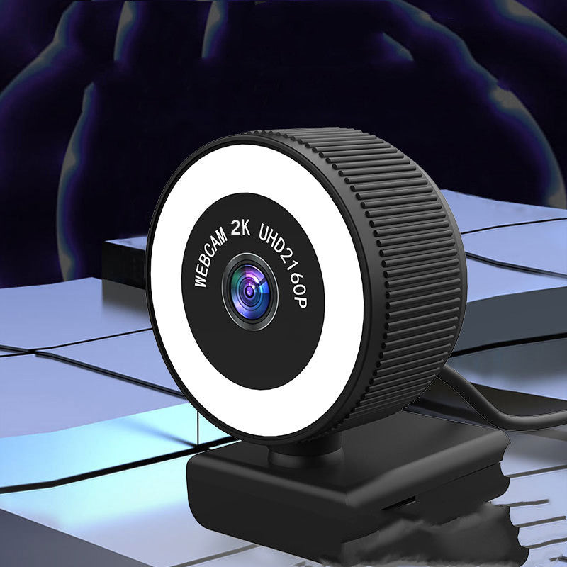 1080p 2K HD Autofocus Webcam with Microphone and Cover