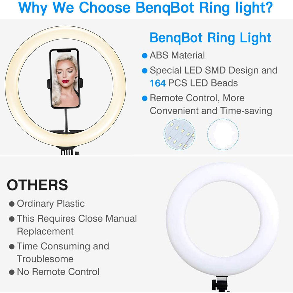 Apple Dimmable USB LED Ring Light Tripod