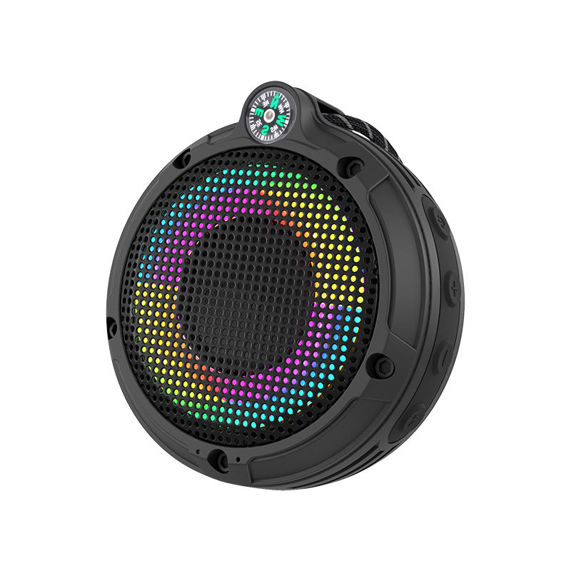 Portable Outdoor Bluetooth Speaker with Subwoofer and Card Slot