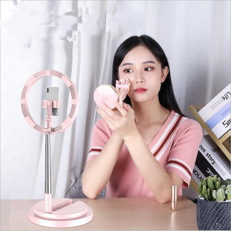 10-Inch Dimmable LED Selfie Ring Light with Tripod for YouTube, Vlog, and Live Streaming