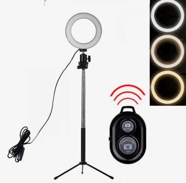 Apple Compatible LED Ring Light with Tripod