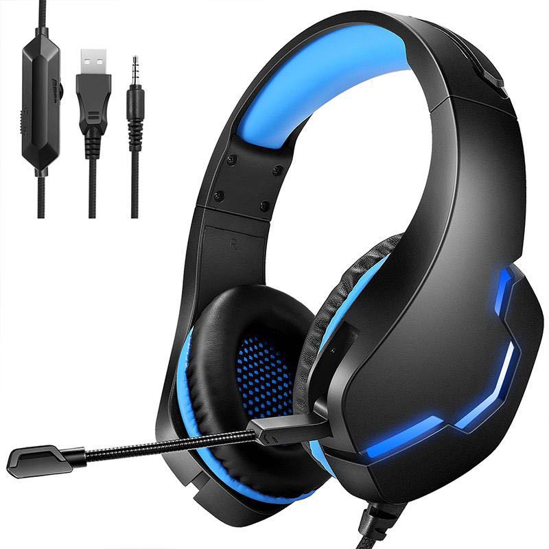 J10 Wired Gaming Headset with Mic & LED