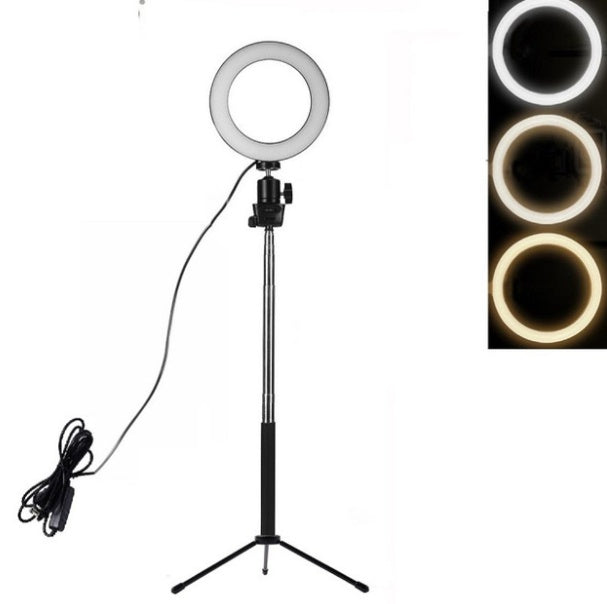 Apple Compatible LED Ring Light with Tripod