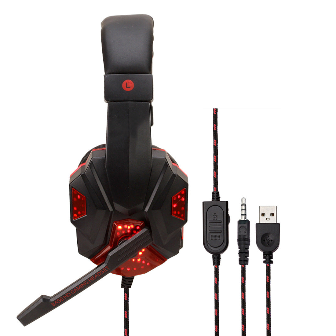 7.1 Wired Gaming Headset with LED Lights