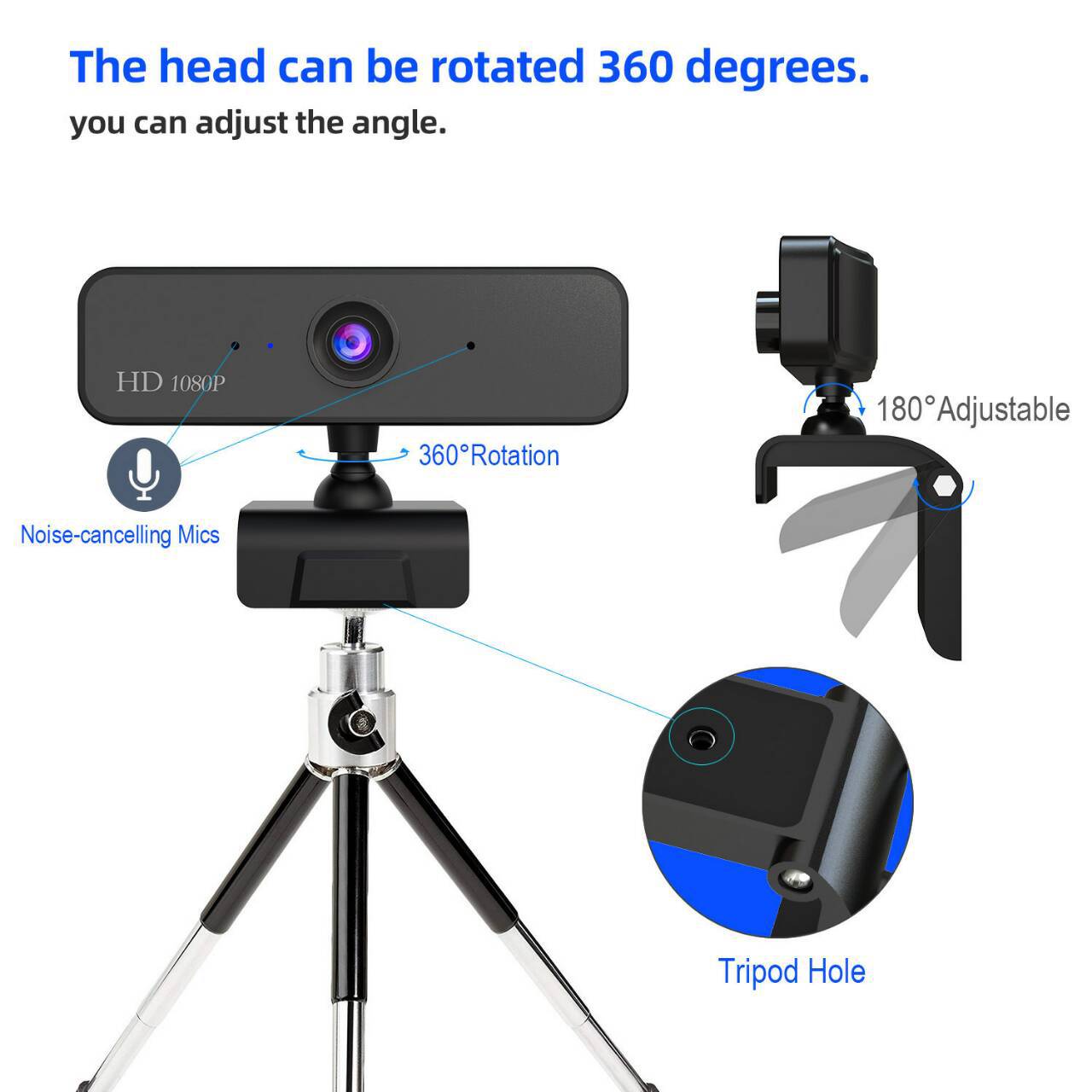 4K HD Autofocus USB Webcam for PC and Streaming
