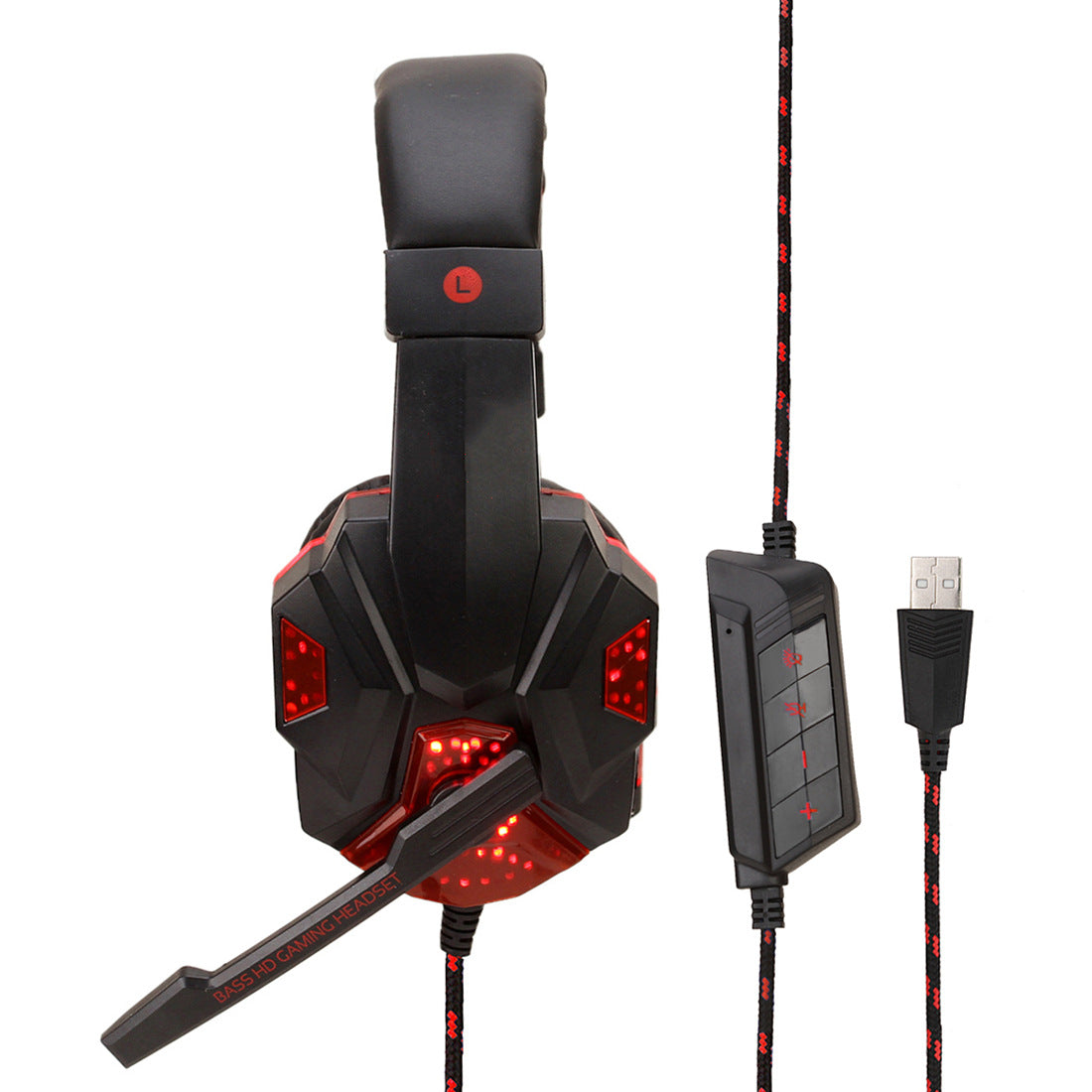 7.1 Wired Gaming Headset with LED Lights