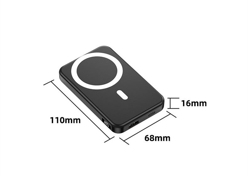 Magnetic Wireless Fast-Charge Portable Power Bank