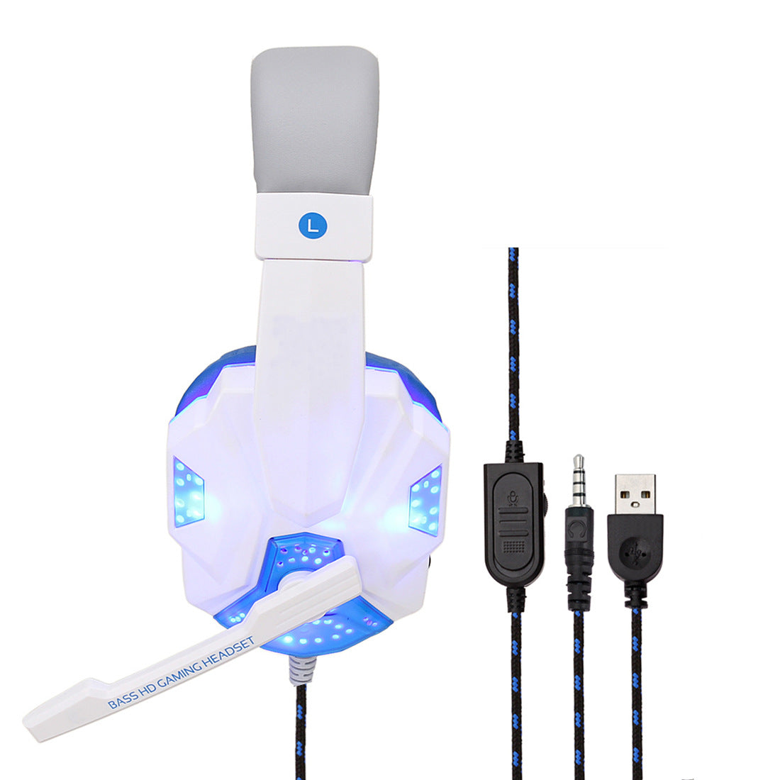 7.1 Wired Gaming Headset with LED Lights