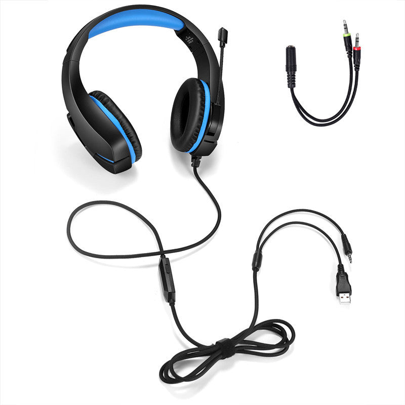 J10 Wired Gaming Headset with Mic & LED
