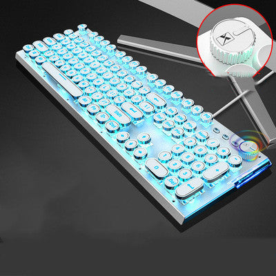104-Key Mechanical LED Gaming Keyboard with Switches