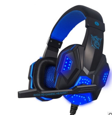 PU MIND PC780 Black & Blue Gaming Headset with Mic & LED