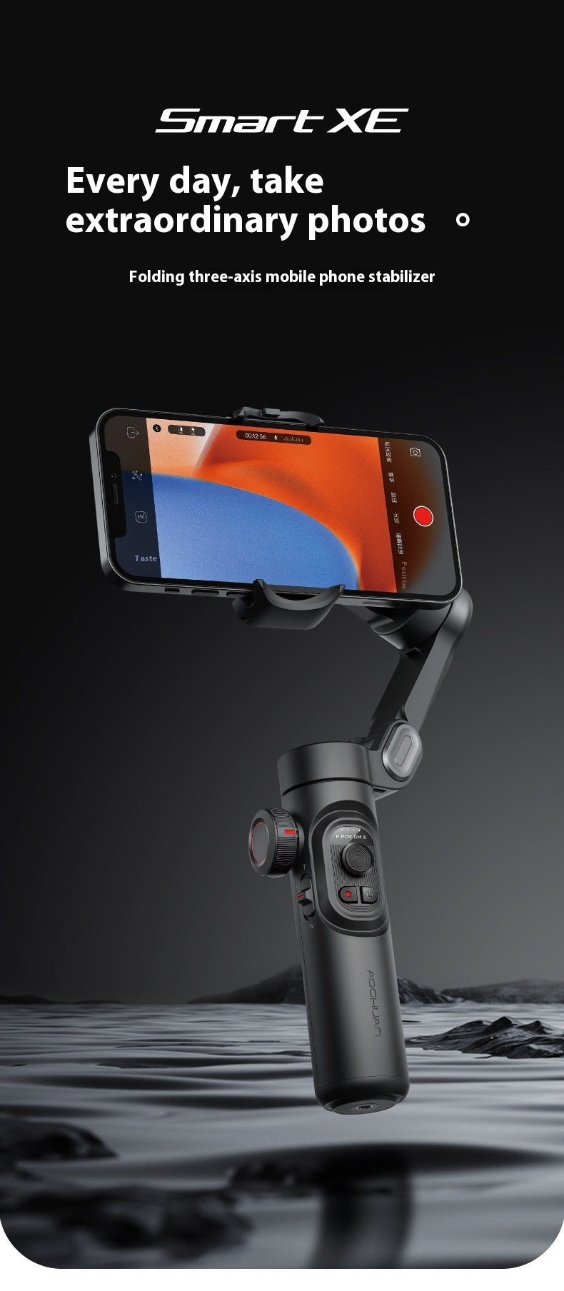 3-Axis Handheld Mobile Phone Stabilizer Tripod