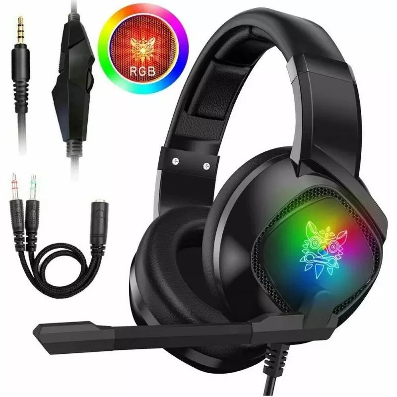 RGB Over-Ear Gaming Headset for Xbox & PS4 with Mic