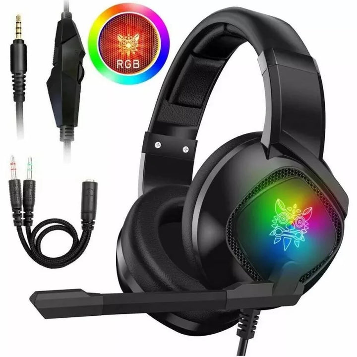 RGB Over-Ear Gaming Headset for Xbox & PS4 with Mic