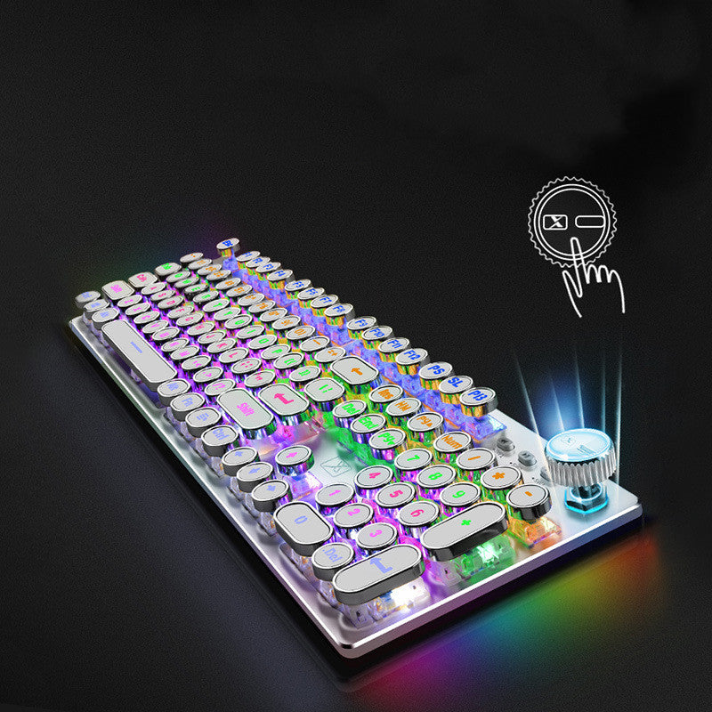 104-Key Mechanical LED Gaming Keyboard with Switches