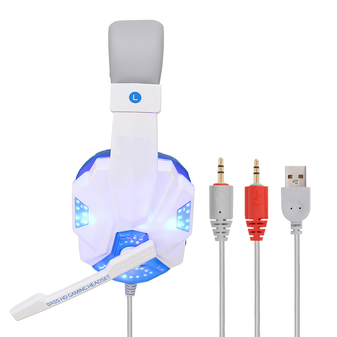 7.1 Wired Gaming Headset with LED Lights