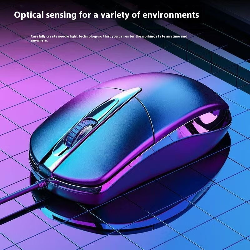 Professional Wired USB Gaming Mouse – Colorful & Silent