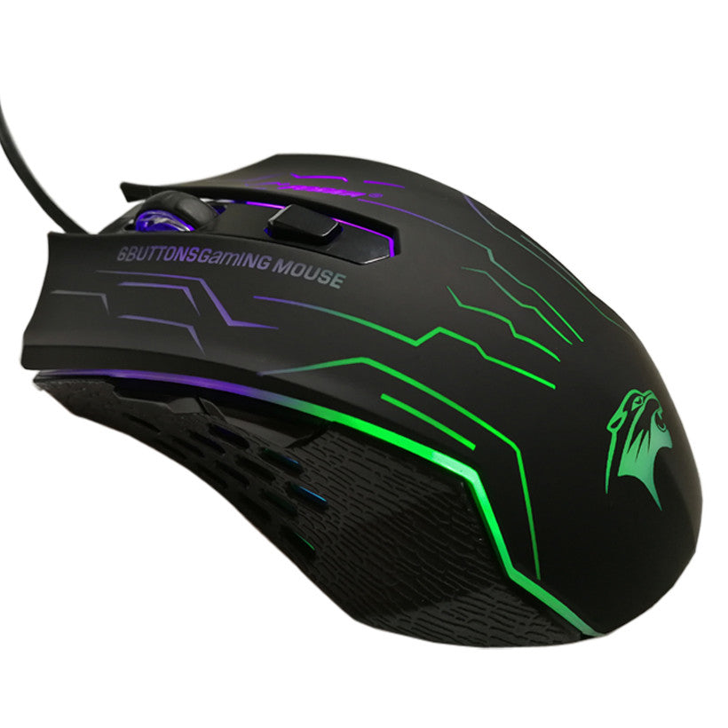 FORKA Silent Click Wired Gaming Mouse – 6 Buttons, 3200DPI