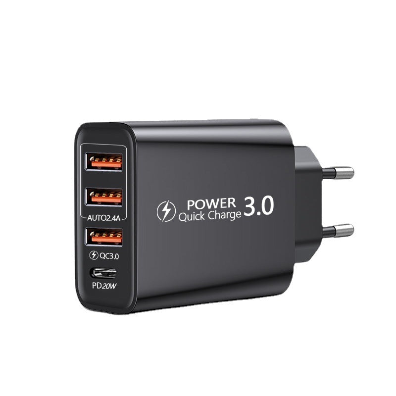 Travel Charger – 3USB Type-C PD Adapter (US & EU)