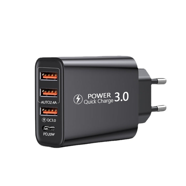 Travel Charger – 3USB Type-C PD Adapter (US & EU)