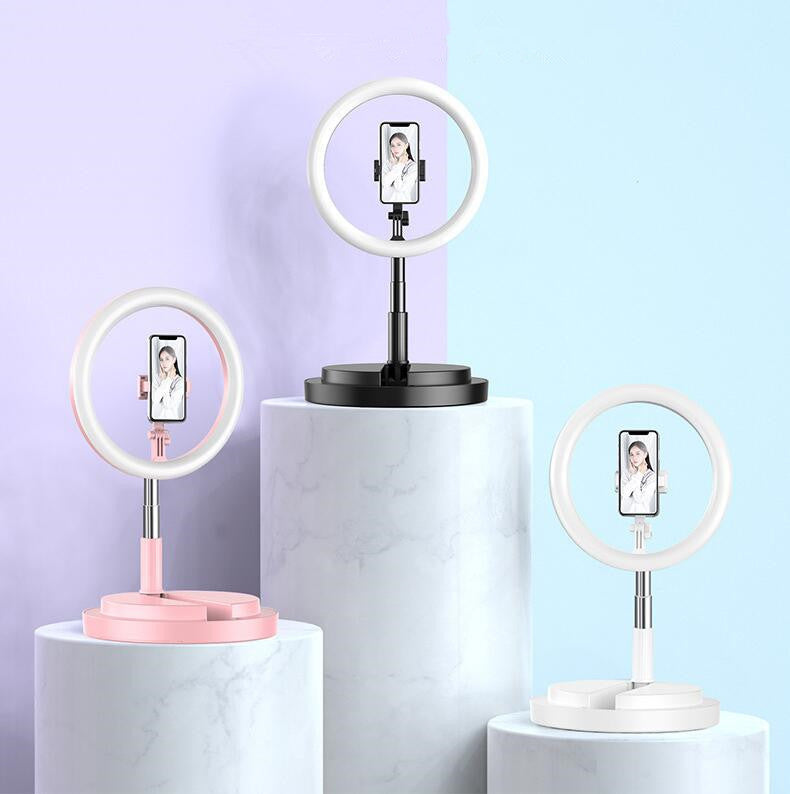 10-Inch Dimmable LED Selfie Ring Light with Tripod for YouTube, Vlog, and Live Streaming