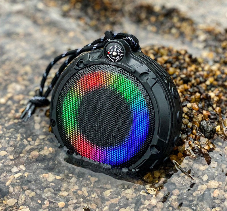 Portable Outdoor Bluetooth Speaker with Subwoofer and Card Slot