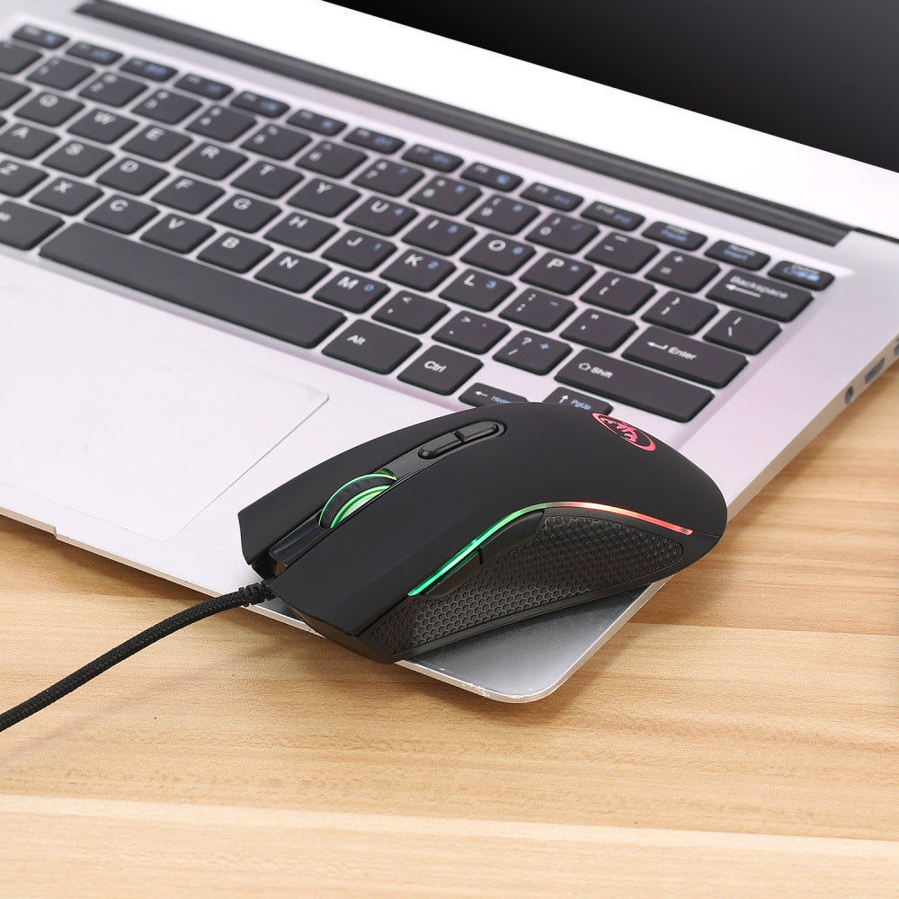 Gaming wired mouse dpi four-speed adjustable up to 3200dpi