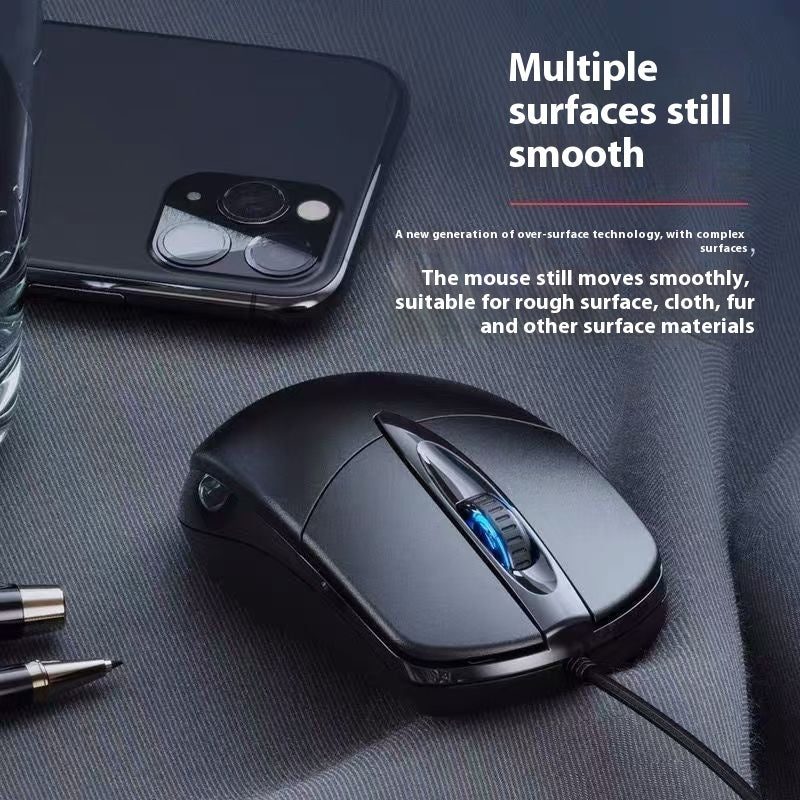 Professional Wired USB Gaming Mouse – Colorful & Silent