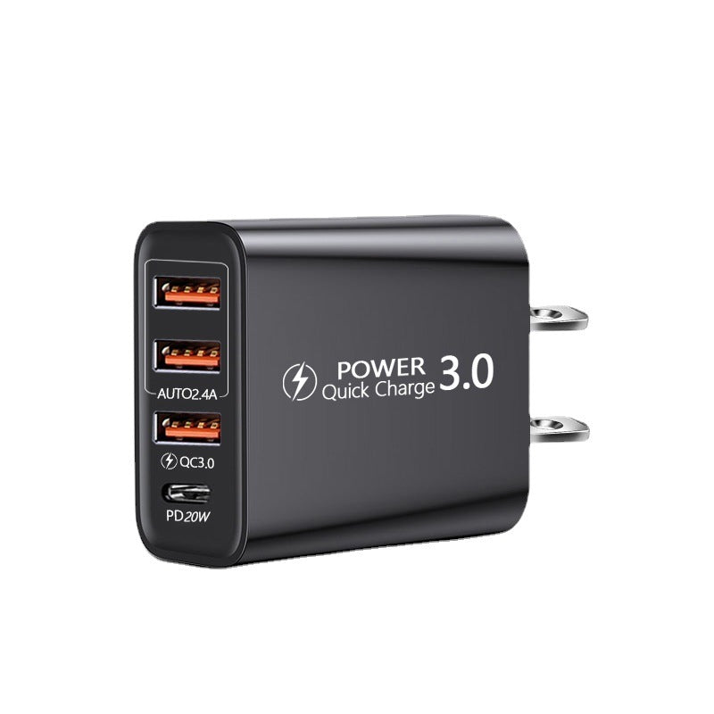 Travel Charger – 3USB Type-C PD Adapter (US & EU)