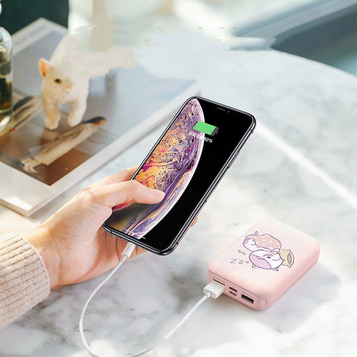 Green 10000mAh Dual USB Type-C Portable Power Bank