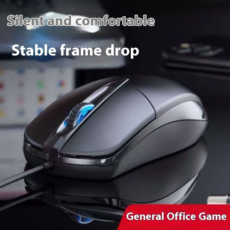 Professional Wired USB Gaming Mouse – Colorful & Silent