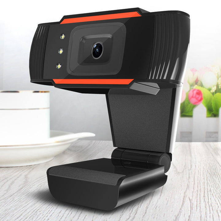 USB HD Webcam with Adjustable LED Fill Light