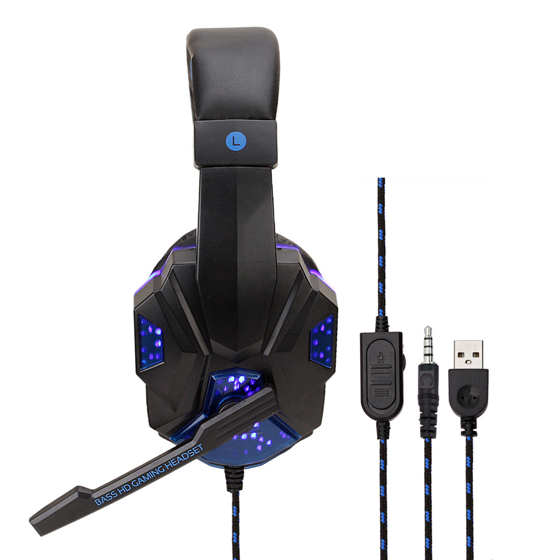7.1 Wired Gaming Headset with LED Lights