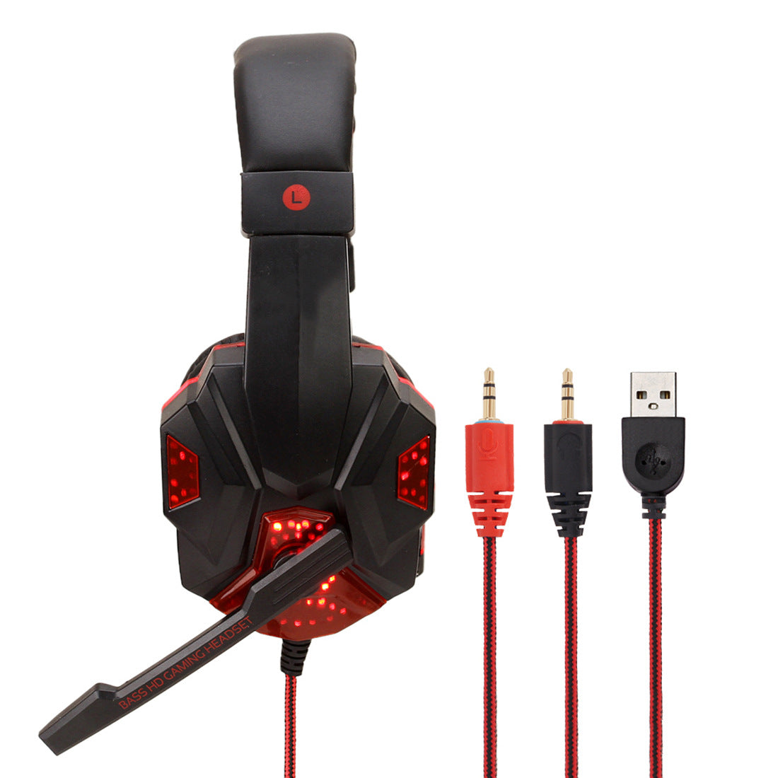7.1 Wired Gaming Headset with LED Lights