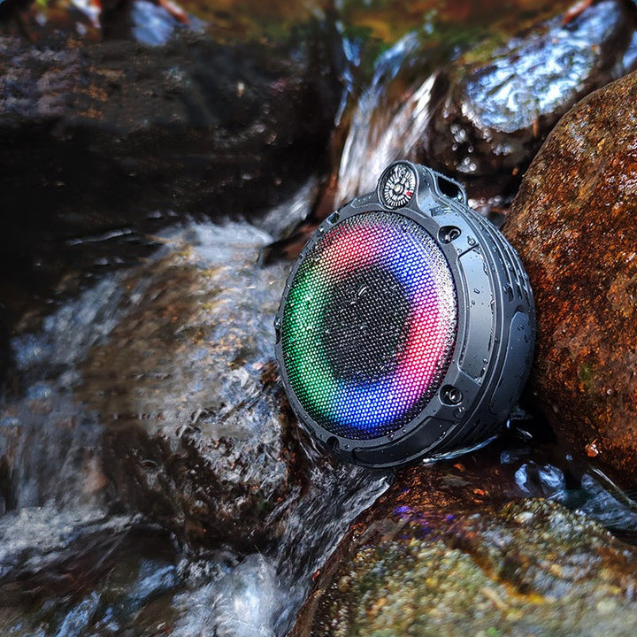 Portable Outdoor Bluetooth Speaker with Subwoofer and Card Slot