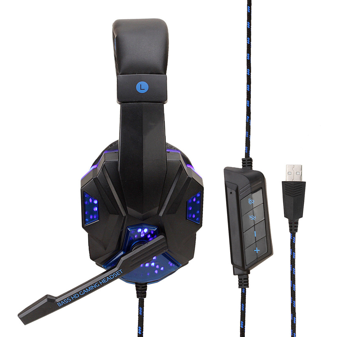 7.1 Wired Gaming Headset with LED Lights