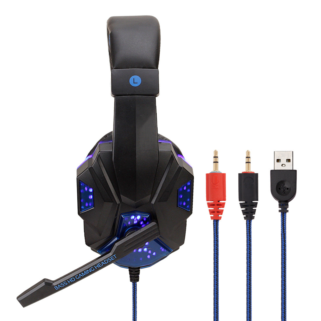 7.1 Wired Gaming Headset with LED Lights