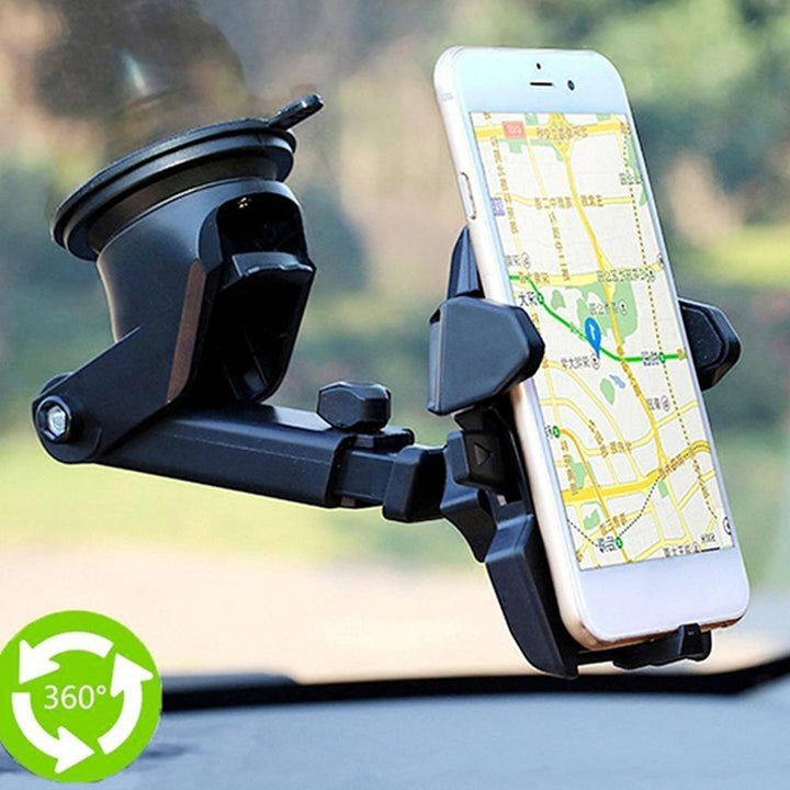 Universal Adjustable Car Phone Holder with Suction Cup
